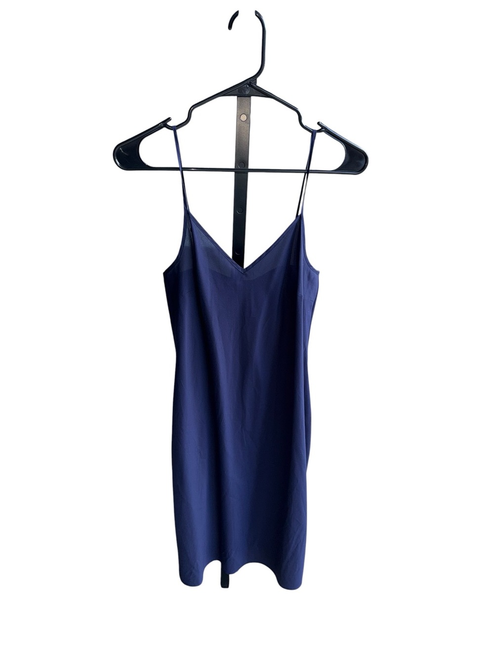 Banana Republic Navy Slip Midi Dress with V-Neck